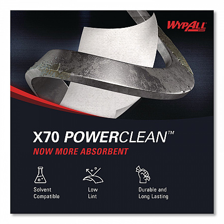 X70 Cloths, Jumbo Roll, Perforated, 12.4 x 12.2, White, 820 Towels/Roll (41600)