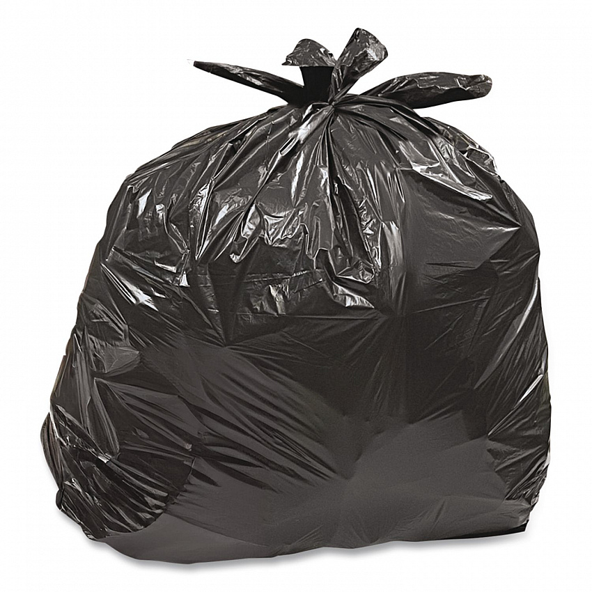 Heavy-Duty Contractor Clean-Up Bags, 60 gal, 3 mil, 32" x 50", Black, 20/Carton (186470)