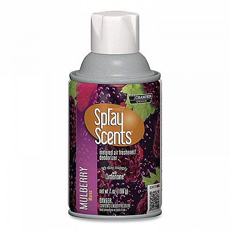 Champion Sprayon SPRAYScents Metered Air Freshener Refill, Mulberry, 7 oz Aerosol Spray, 12/Carton (5169)