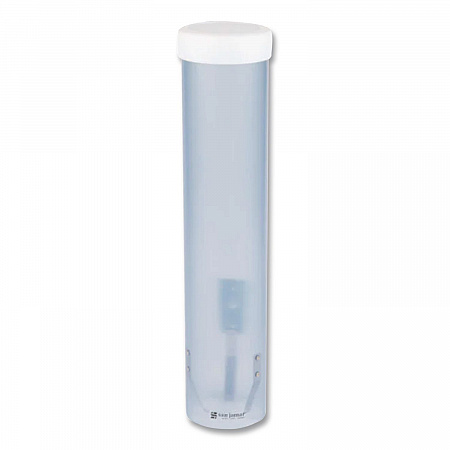 Adjustable Water Cup Dispenser with Removable Cap, For 4 oz to 10 oz Cups, Frosted Blue (C3165FBL)