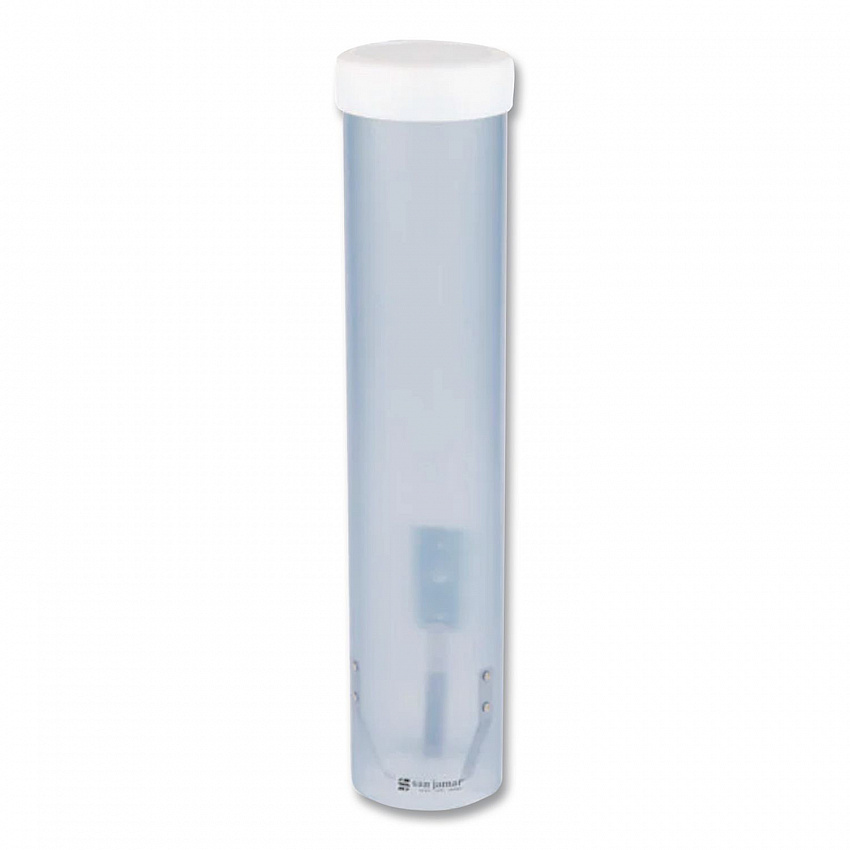 Adjustable Water Cup Dispenser with Removable Cap, For 4 oz to 10 oz Cups, Frosted Blue (C3165FBL)