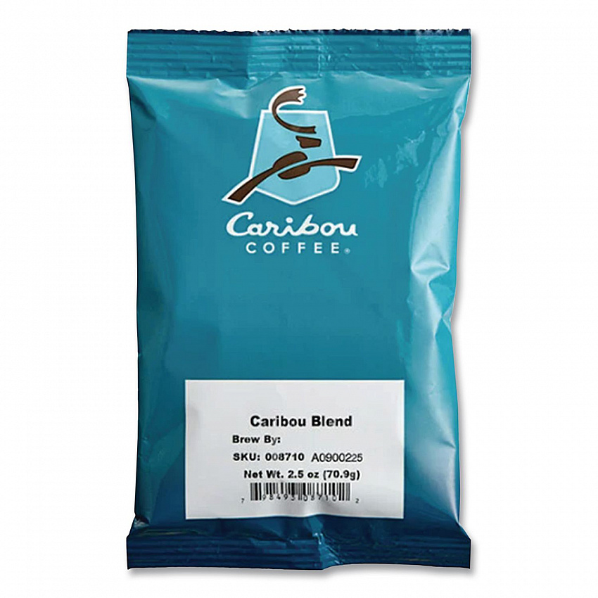 Caribou Blend Ground Coffee, 2.5 oz, 18/Carton (008710)