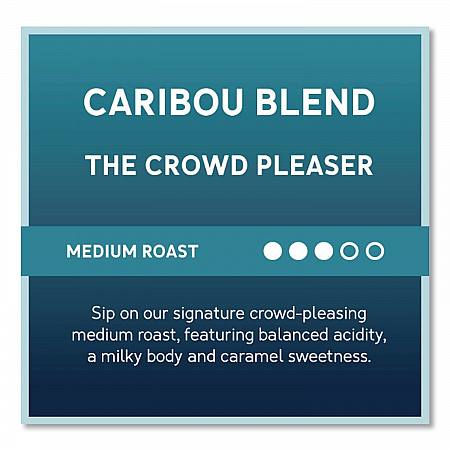 Caribou Blend Ground Coffee, 2.5 oz, 18/Carton (008710)