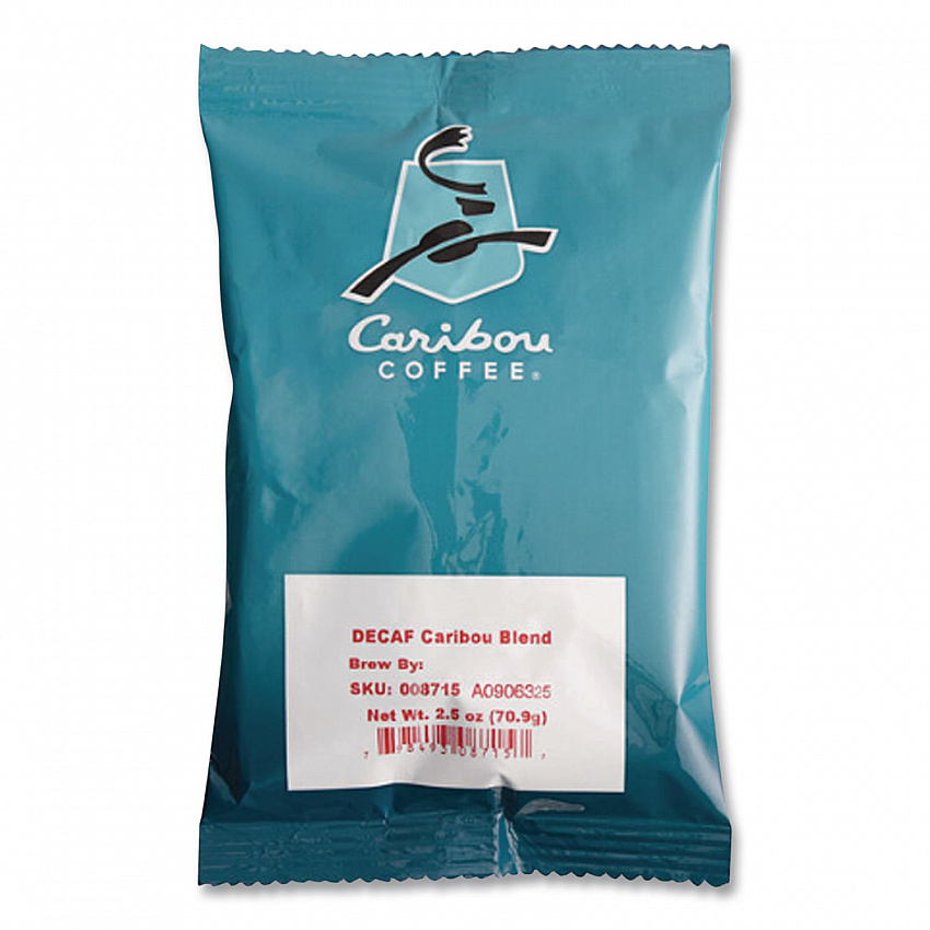 Decaf Caribou Blend Coffee Fractional Packs, 2.5 oz, 18/Carton (008715)