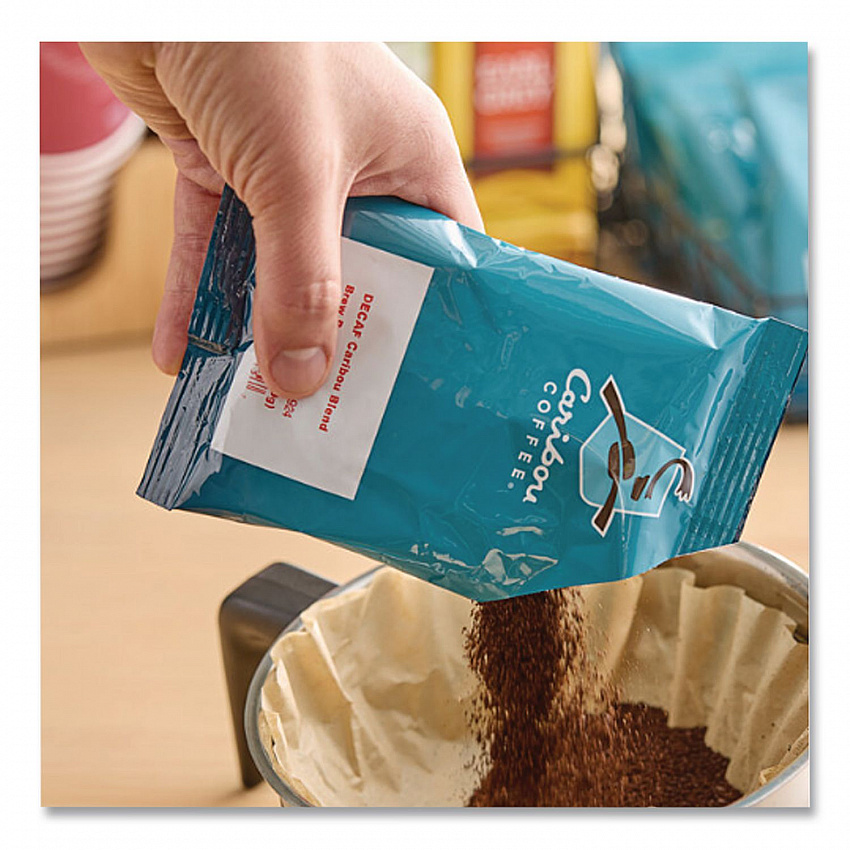 Decaf Caribou Blend Coffee Fractional Packs, 2.5 oz, 18/Carton (008715)