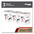 X70 Wipers in a Bucket Refills, No Bucket, 13 x 10, Unscented, White, 220/Rolls, 3 Rolls/Carton (83571)