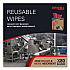 Power Clean X80 Heavy Duty Cloths, HYDROKNIT, POP-UP Box, 8.34 x 16.8, Red, 76/Box, 5 Box/Carton (05930)