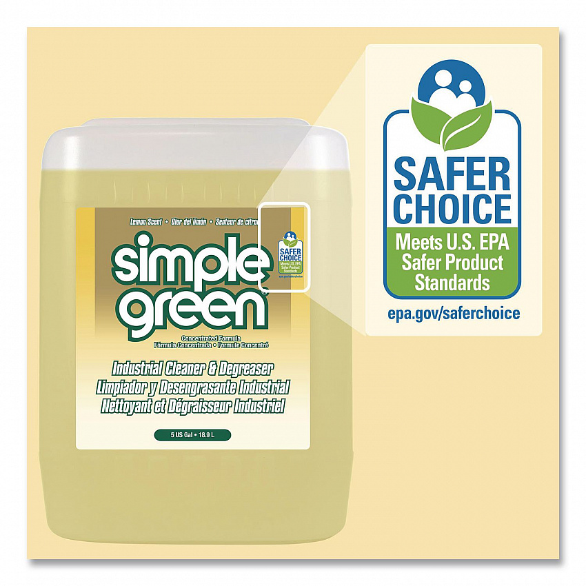 Industrial Cleaner and Degreaser, Lemon Scent, 5 gal Pail (3014005)