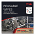 Power Clean X80 Heavy Duty Cloths, Jumbo Roll, 12.4 x 12.2, White, 455/Roll (41025)