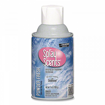 Champion Sprayon SPRAYScents Metered Air Freshener Refill, Powder Fresh, 7 oz Aerosol Spray, 12/Carton (5185)