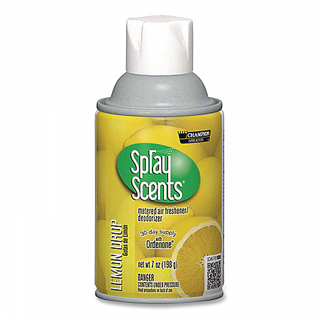 Champion Sprayon SPRAYScents Metered Air Freshener Refill, Lemon, 7 oz Aerosol Spray 12/Carton (5189)