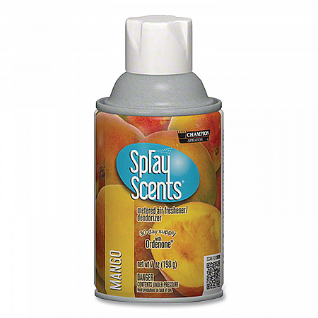 Champion Sprayon SPRAYScents Metered Air Freshener Refill, Mango, 7 oz Aerosol Spray, 12/Carton (5192)