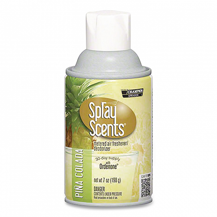 Champion Sprayon SPRAYScents Metered Air Freshener Refill, Pina Colada, 7 oz Aerosol Spray, 12/Carton (5180)