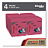 Power Clean X80 Heavy Duty Cloths, 12.5 x 12, Red, 50/Box, 4 Boxes/Carton (41029)
