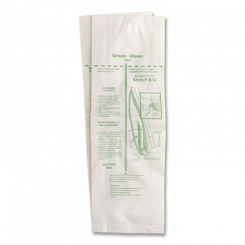 GK-F-and-G-10 Replacement Bag, 10 Bags/Pack, 10 Packs/Carton (GKFG10)