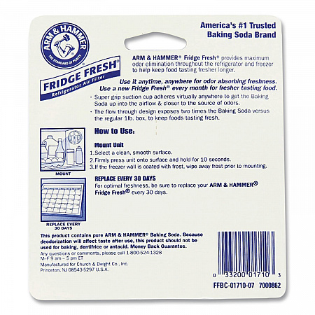 Fridge Fresh Baking Soda, Unscented, 5.5 oz (3320001710EA)
