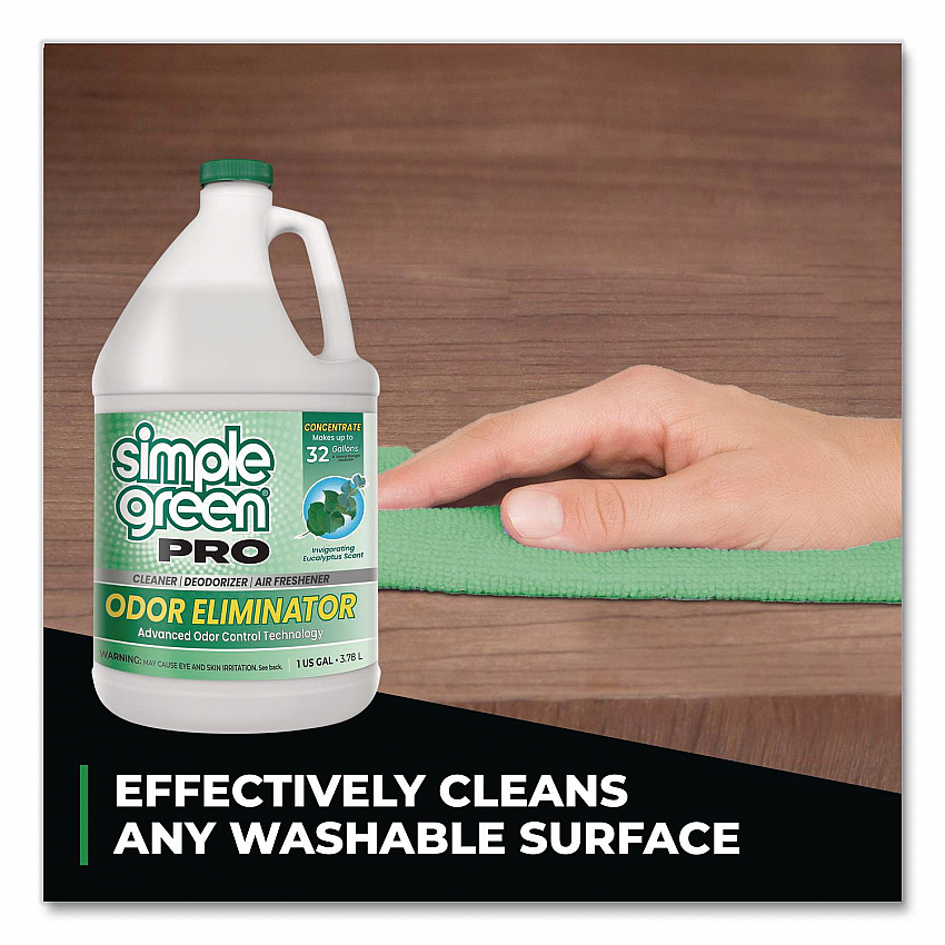 Pro Odor Eliminator, Eucalyptus Scent, 1 gal Bottle, 6/Carton (4251128)
