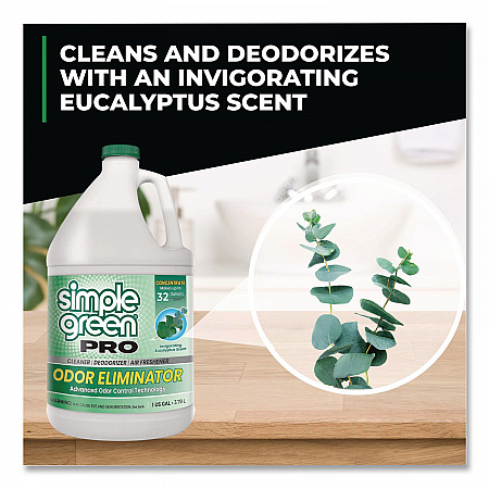 Pro Odor Eliminator, Eucalyptus Scent, 1 gal Bottle, 6/Carton (4251128)