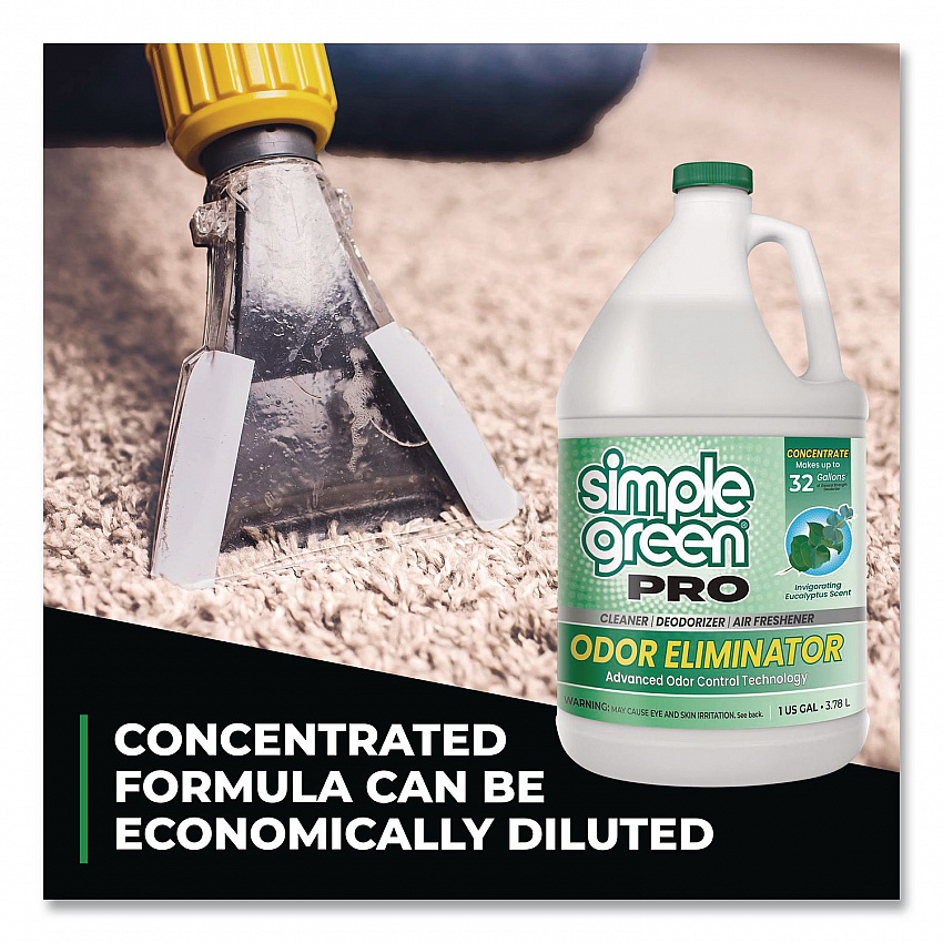 Pro Odor Eliminator, Eucalyptus Scent, 1 gal Bottle, 6/Carton (4251128)