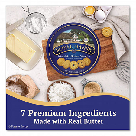 Cookies, Danish Butter, 12 oz Tin (53005)