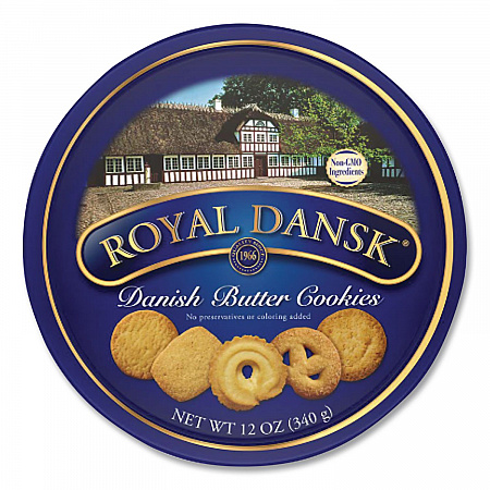 Cookies, Danish Butter, 12 oz Tin (53005)