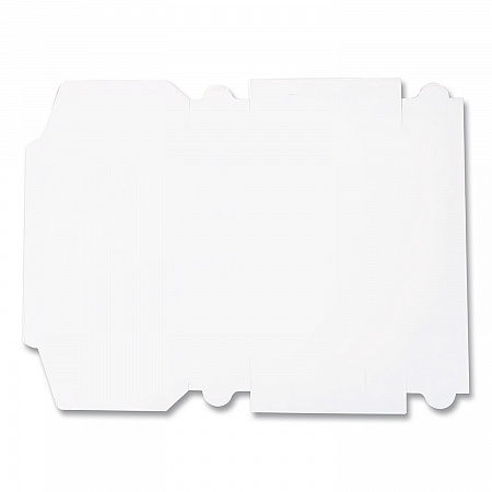 White One-Piece Non-Window Bakery Boxes, 1/4-Sheet Cake Box, 14 x 10 x 4, White, Paper, 100/Carton (1025)