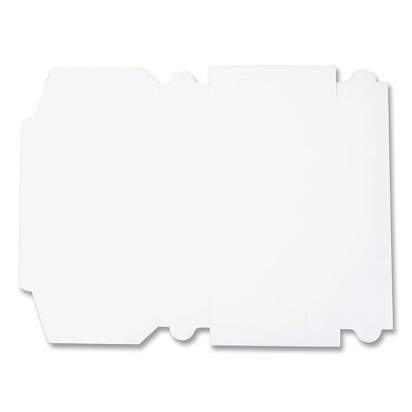 White One-Piece Non-Window Bakery Boxes, 1/4-Sheet Cake Box, 14 x 10 x 4, White, Paper, 100/Carton (1025)