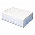 White One-Piece Non-Window Bakery Boxes, 1/4-Sheet Cake Box, 14 x 10 x 4, White, Paper, 100/Carton (1025)