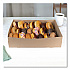 Kraft Donut Trays, 13.5 x 9.88 x 3.38, Brown, Paper, 150/Carton (1268)