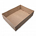 Kraft Donut Trays, 13.5 x 9.88 x 3.38, Brown, Paper, 150/Carton (1268)