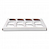 Cupcake Holder Inserts, 12-Cupcake Holder, 9.88 x 13.88 x 0.88, White/Brown, Paper, 200/Carton (10016)