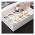 Cupcake Holder Inserts, 12-Cupcake Holder, 9.88 x 13.88 x 0.88, White/Brown, Paper, 200/Carton (10016)