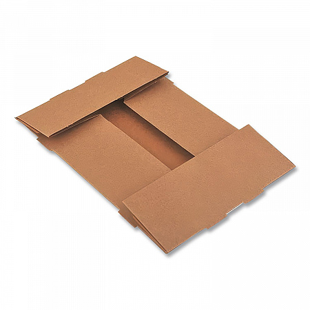 4-Corner Pop-Up Food and Drink Tray, 8.63 x 5.5 x 2.25, Brown, Paper, 500/Carton (0122)