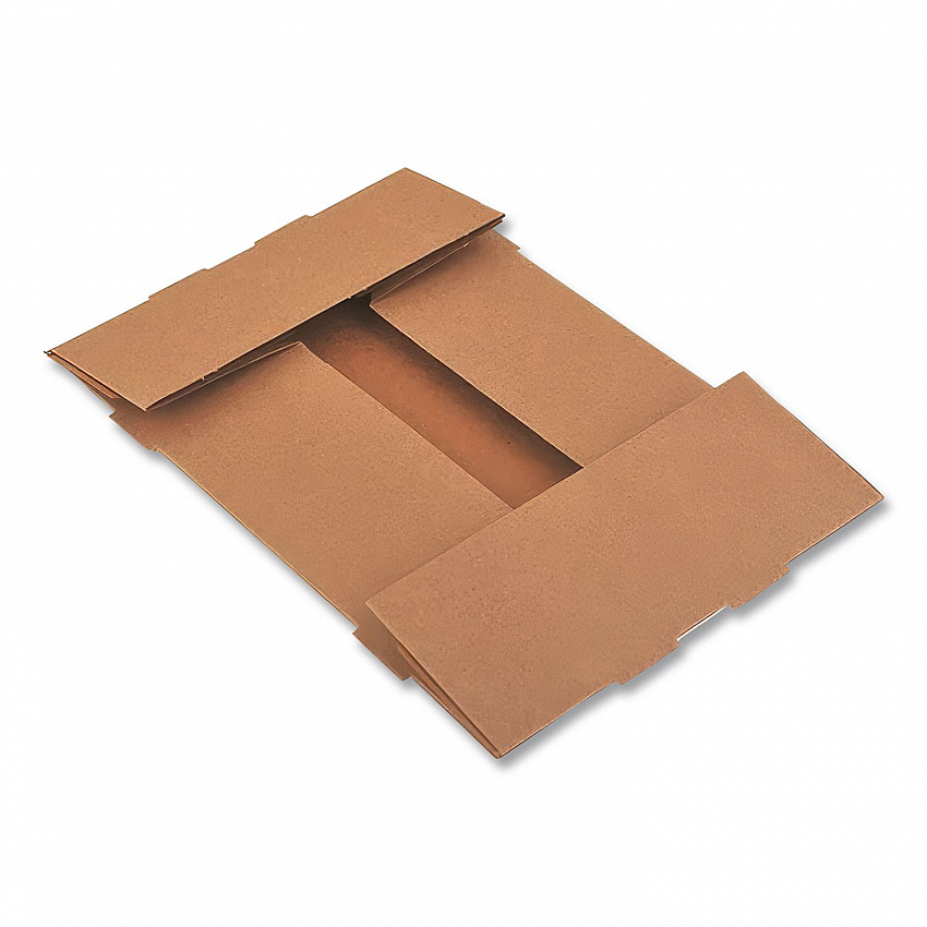 4-Corner Pop-Up Food and Drink Tray, 8.63 x 5.5 x 2.25, Brown, Paper, 500/Carton (0122)