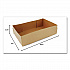 4-Corner Pop-Up Food and Drink Tray, 8.63 x 5.5 x 2.25, Brown, Paper, 500/Carton (0122)