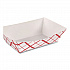 Paper Food Baskets, 3 lb Capacity, 7.2 x 4.95 x 1.94, Red/White, Paper, 500/Carton (0425)