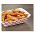 Paper Food Baskets, 3 lb Capacity, 7.2 x 4.95 x 1.94, Red/White, Paper, 500/Carton (0425)