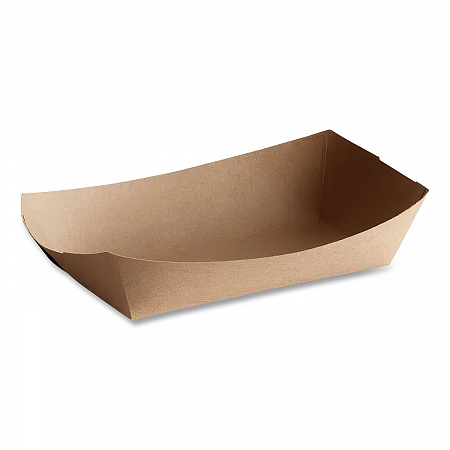 Eco Food Trays, 5 lb Capacity, Brown, Paper, 500/Carton (0529)