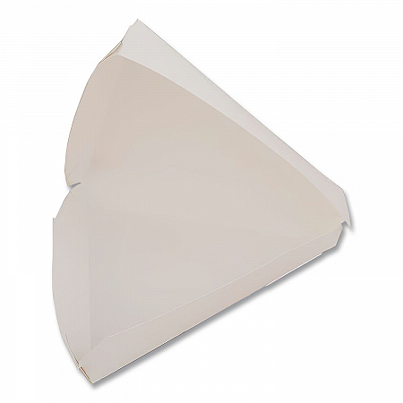 White Pizza Clamshells, 9.25 x 9 x 1.69, White, Paper, 400/Carton (0719)
