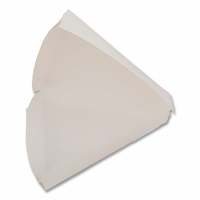 White Pizza Clamshells, 9.25 x 9 x 1.69, White, Paper, 400/Carton (0719)