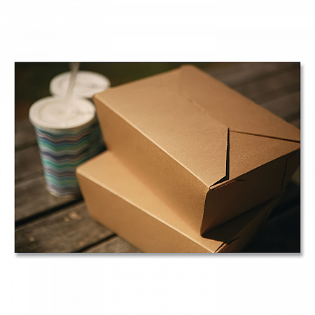 ChampPak Carryout Boxes, #3, 7.75 x 5.5 x 2.5, Brown, Paper, 200/Carton (0733)