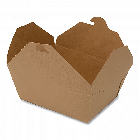 ChampPak Carryout Boxes, #4, 7.75 x 5.5 x 3.5, Brown, Paper, 160/Carton (0734)
