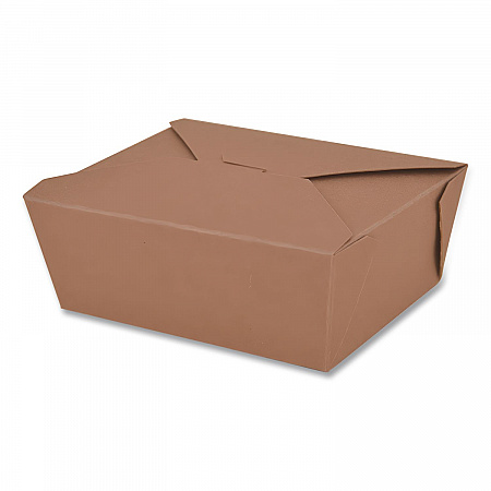 ChampPak Carryout Boxes, #4, 7.75 x 5.5 x 3.5, Brown, Paper, 160/Carton (0734)