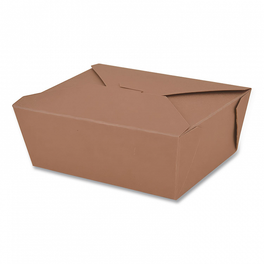ChampPak Carryout Boxes, #8, 6 x 4.75 x 2.5, Brown, Paper, 300/Carton (0738)