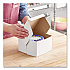 White One-Piece Non-Window Bakery Boxes, 6 x 6 x 4, White, Paper, 250/Bundle (0909)