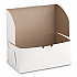 White One-Piece Non-Window Bakery Boxes, 4 x 9 x 5, White, Paper, 250/Carton (0949)
