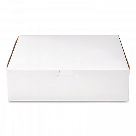 White One-Piece Non-Window Bakery Boxes, 9 x 9 x 2.5, White, Paper, 250/Carton (0953)