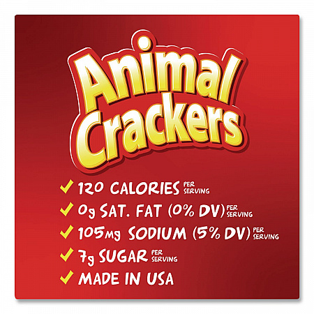 Animal Crackers, 1.5 oz Bag, 12/Box (10173)
