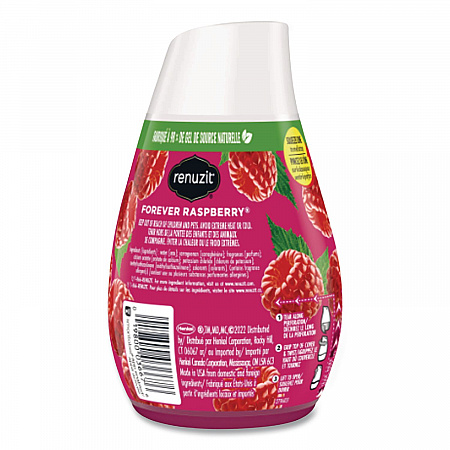 Adjustables Air Freshener, Forever Raspberry, 7 oz Solid, 12/Carton (43111CT)