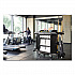 Full-Size Housekeeping Cart, Plastic, 3 Shelves, 1 Bin, 24.4 x 62.4 x 49, Black (2202581)